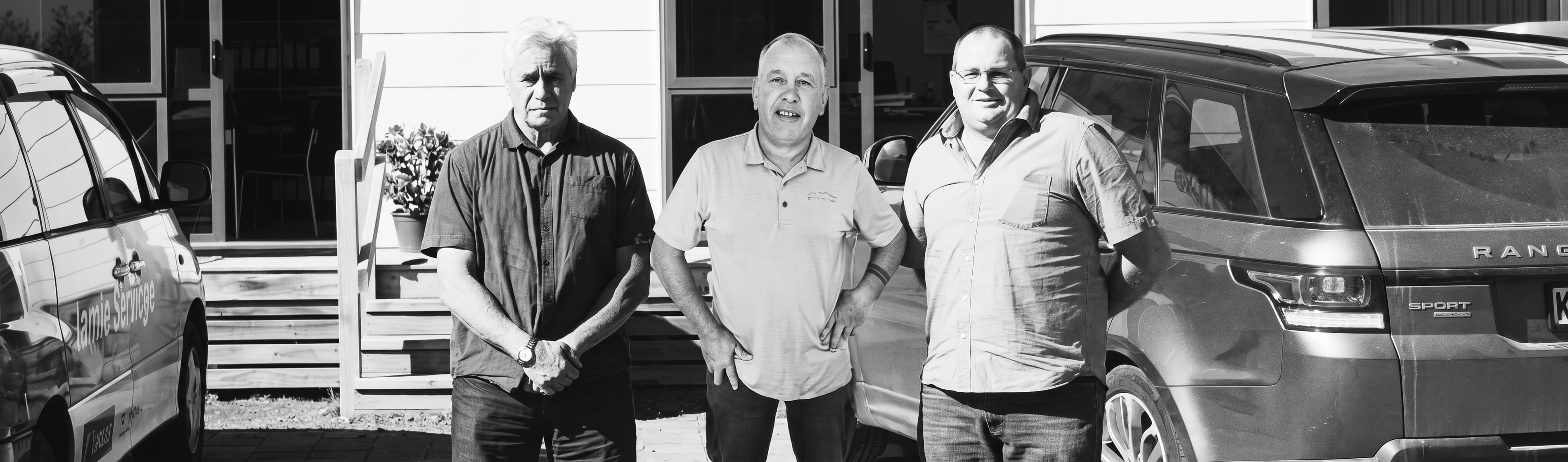 Les Harrison, Chris Flavell, and Craig Foster